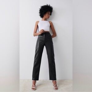 Aritizia Melina Black Leather Pants